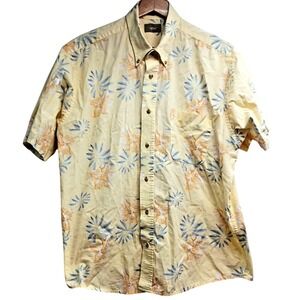 Natural Issue Men's Short Sleeve Button Down Wrinkle Free Cotton Shirt‎ Size L